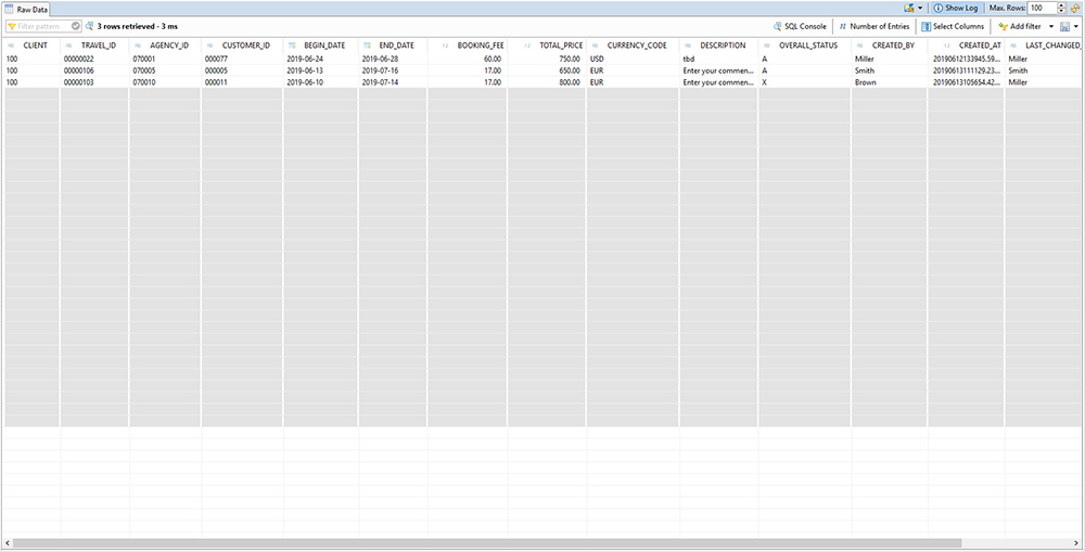 Figure 18 — The results of the class implementation