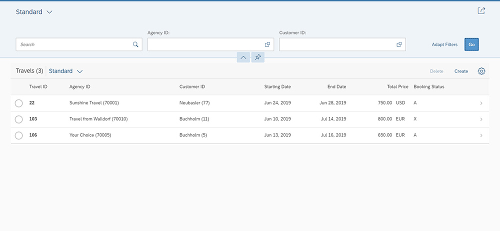 Figure 32 — A preview of the application with the behavior definition added