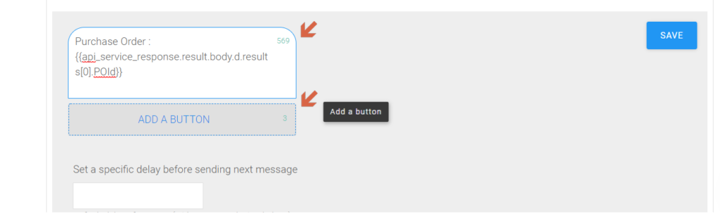 Figure 38—Add button with purchase order information