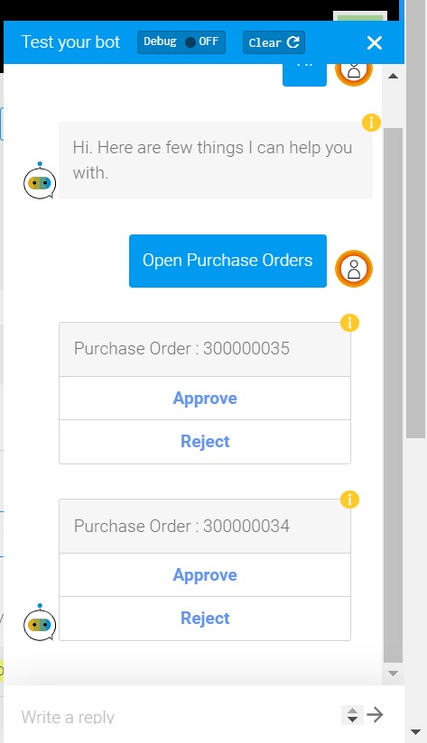 Figure 51—List of open purchase orders