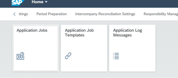 Figure 13— SAP Group Reporting Job Automation Tiles