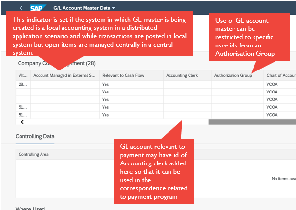 Figure 16—Company Code View – Other fields in central view 2 - SAP General Ledger