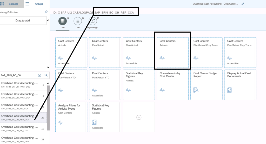 Figure 8— Identifying the Apps available In the selected Catalog
