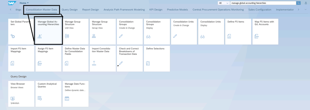 Figure 3—Creating your Real-Time Cash Flow Hierarchy