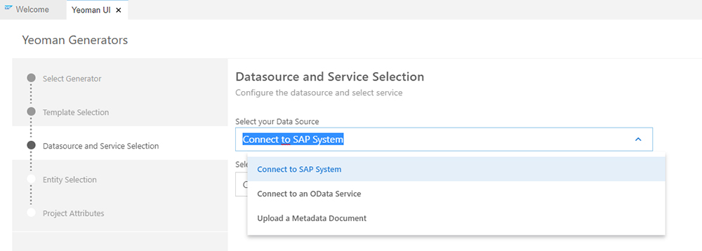 Figure 19 — Connect to the SAP system to populate the template