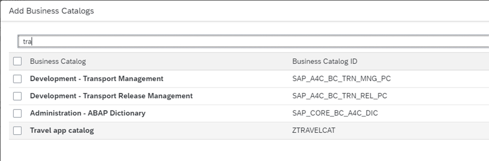 Figure 51 — Add the previously created business catalog to the newly created role
